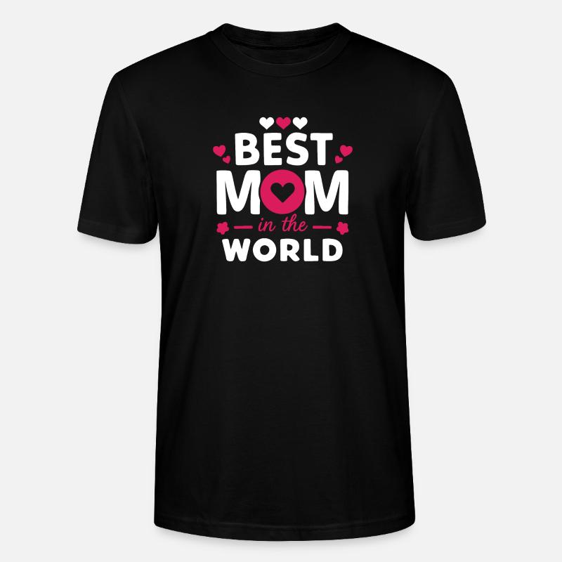 Beste Mutter der Welt - Stanley/Stella Unisex Bio-T-Shirt CRAFTER - Schwarz