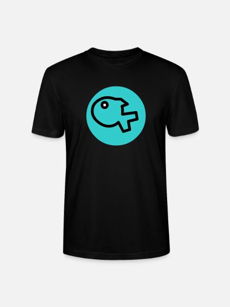 little fish - Stanley/Stella CRAFTER Unisex Organic T-Shirt - black