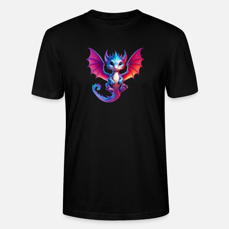 Drache - Stanley/Stella Unisex Bio-T-Shirt CRAFTER - Schwarz