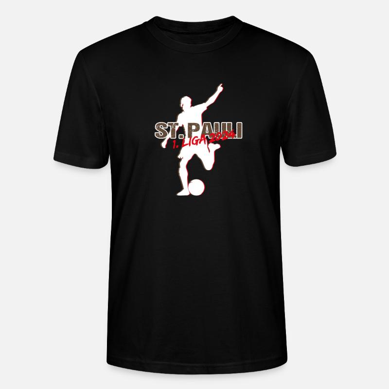 St Pauli Aufsteiger - Stanley/Stella Unisex Bio-T-Shirt CRAFTER - Schwarz