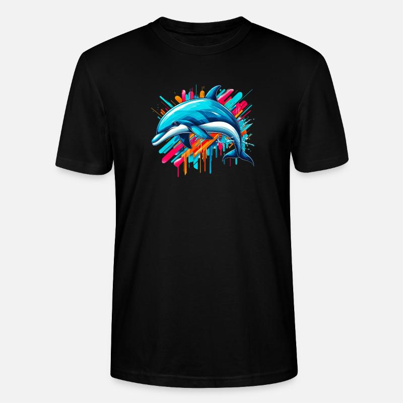 Delfin - Stanley/Stella Unisex Bio-T-Shirt CRAFTER - Schwarz