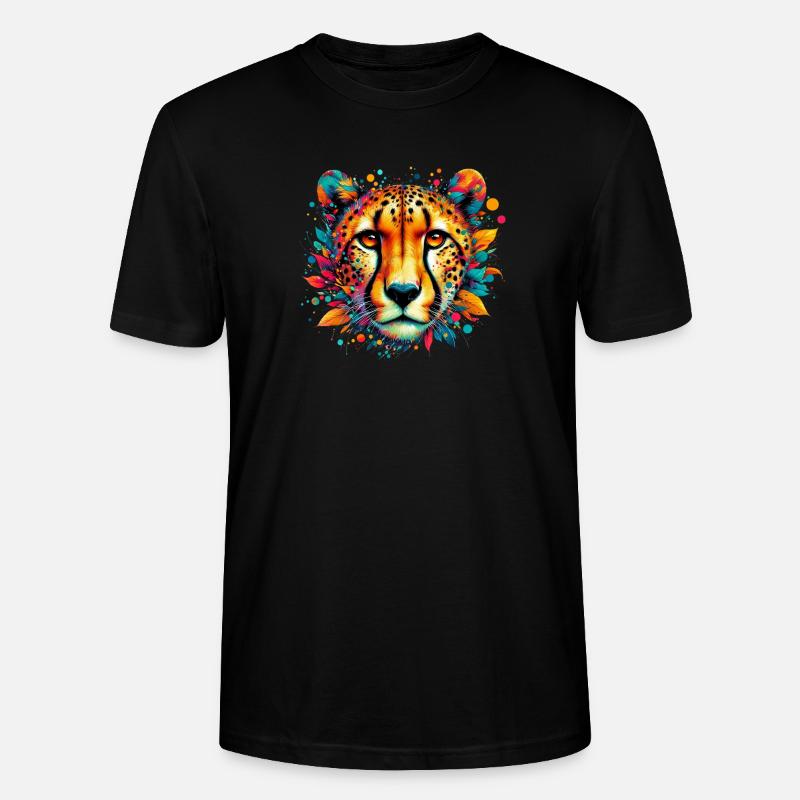 Gepard - Stanley/Stella Unisex Bio-T-Shirt CRAFTER - Schwarz