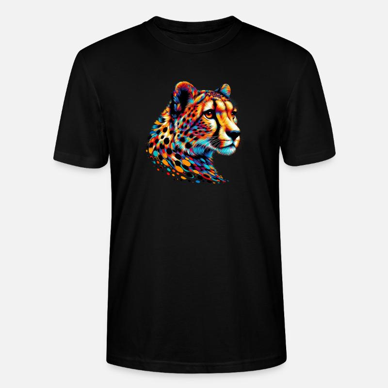Gepard - Stanley/Stella Unisex Bio-T-Shirt CRAFTER - Schwarz