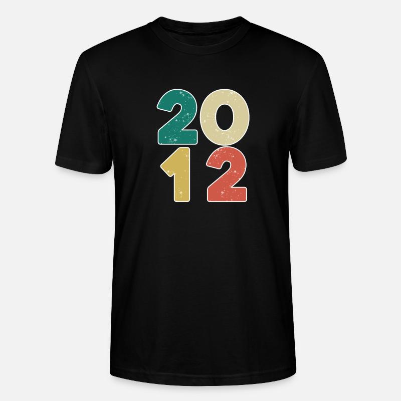 2012 - Année 2012 - Année 2012 - T-shirt bio CRAFTER Stanley Stella Unisexe - noir