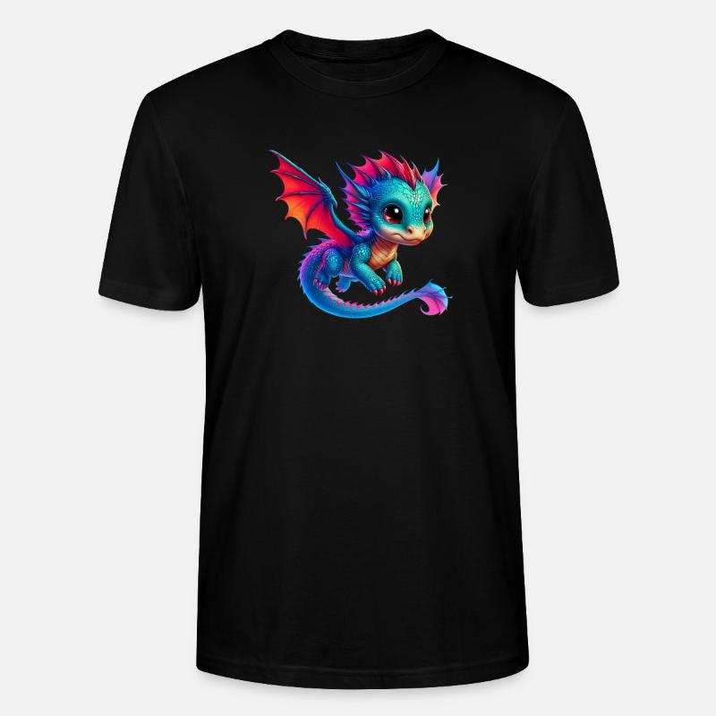 Drache - Stanley/Stella Unisex Bio-T-Shirt CRAFTER - Schwarz