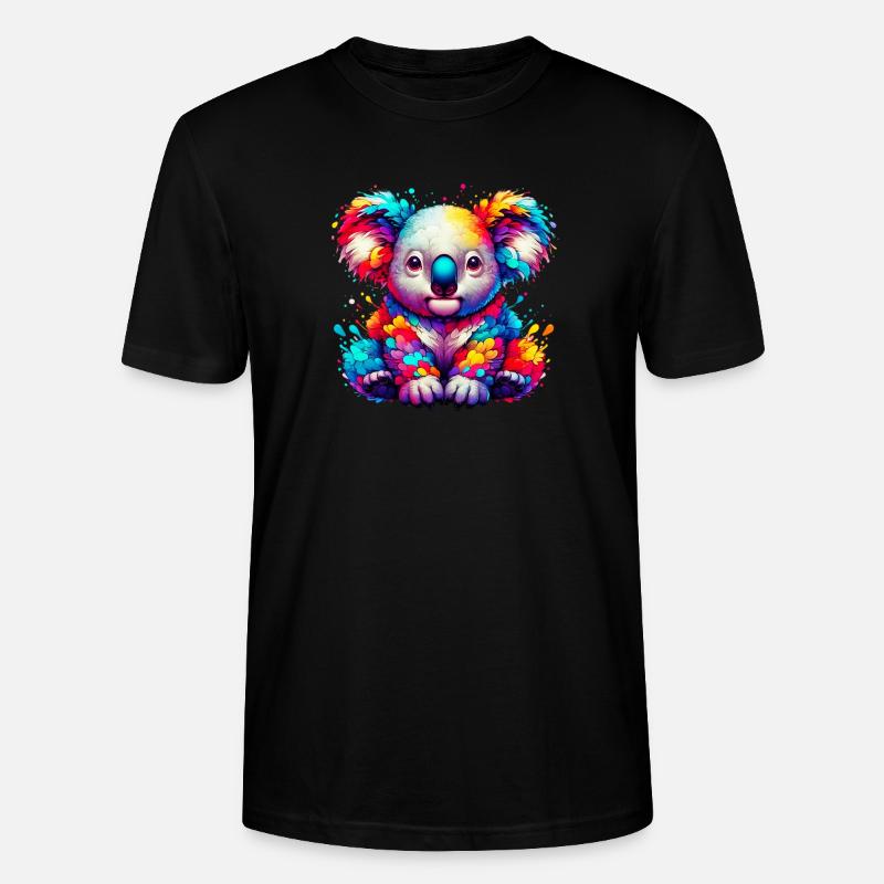 Koala - Stanley/Stella Unisex Bio-T-Shirt CRAFTER - Schwarz
