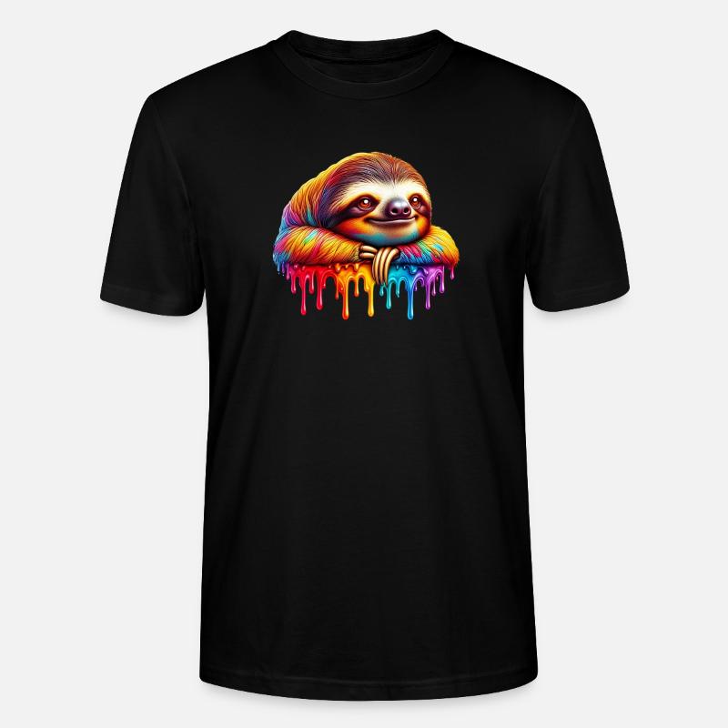 Faultier - Stanley/Stella Unisex Bio-T-Shirt CRAFTER - Schwarz