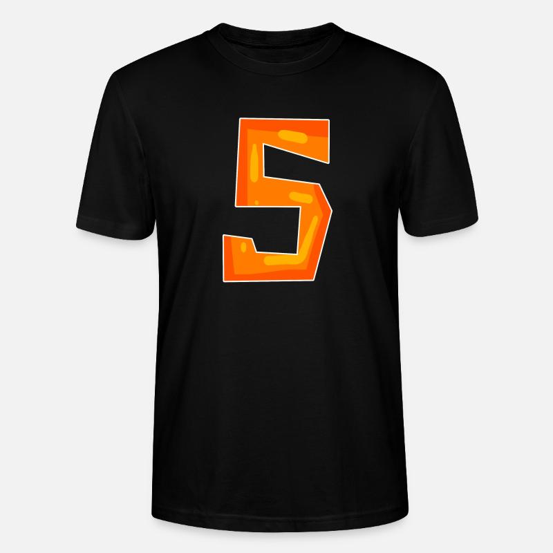 5 Orange - Stanley/Stella Unisex Bio-T-Shirt CRAFTER - Schwarz