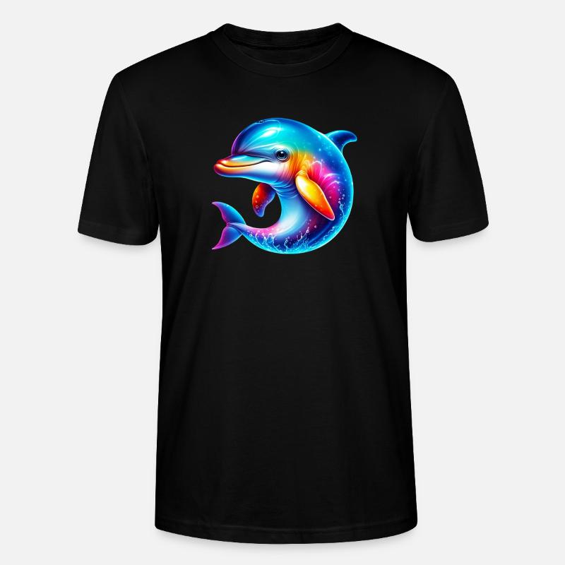 Delfin - Stanley/Stella Unisex Bio-T-Shirt CRAFTER - Schwarz