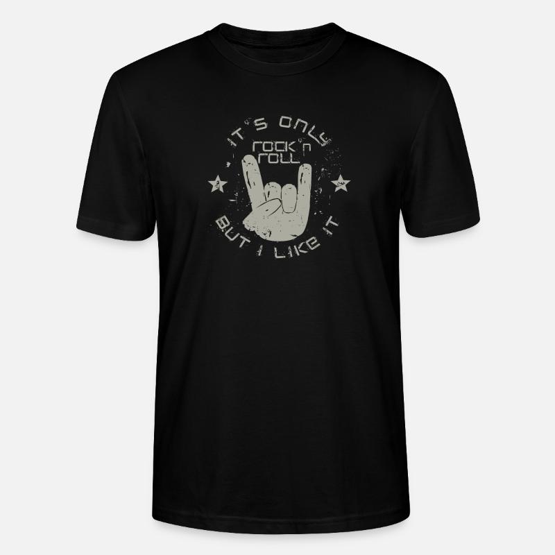 only Rock 'n' Roll - Stanley/Stella Unisex Bio-T-Shirt CRAFTER - Schwarz