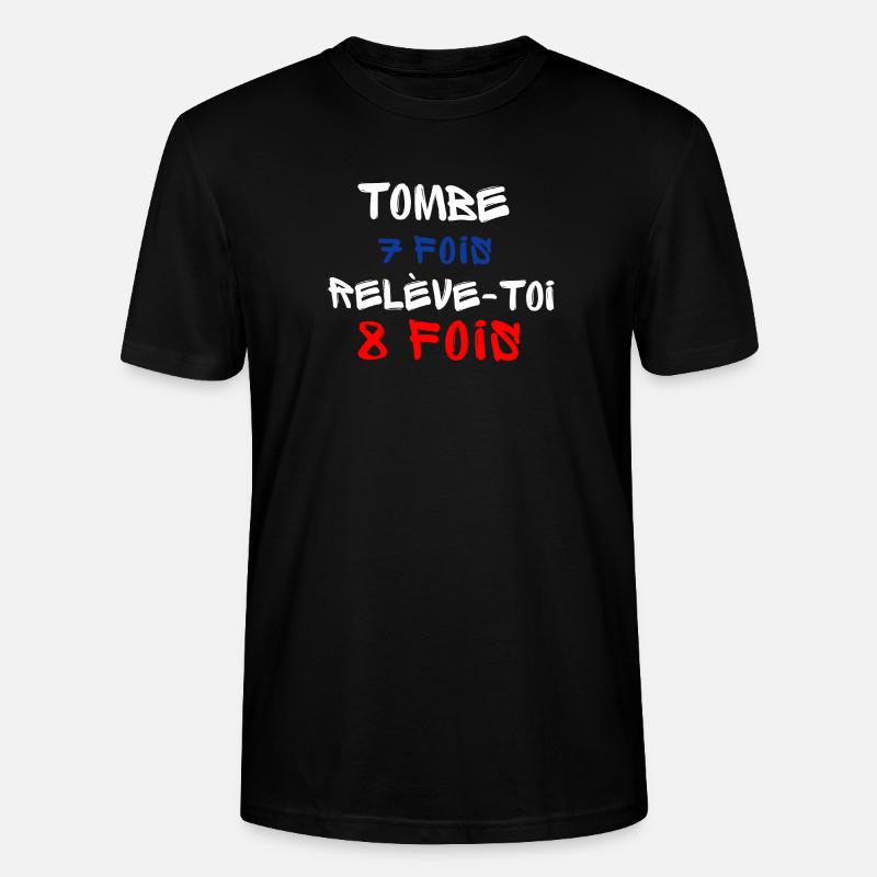 Témoignage d'Optimisme et de Résilience - T-shirt bio CRAFTER Stanley Stella Unisexe - noir