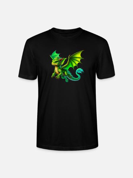 Drache - Stanley/Stella Unisex Bio-T-Shirt CRAFTER - Schwarz
