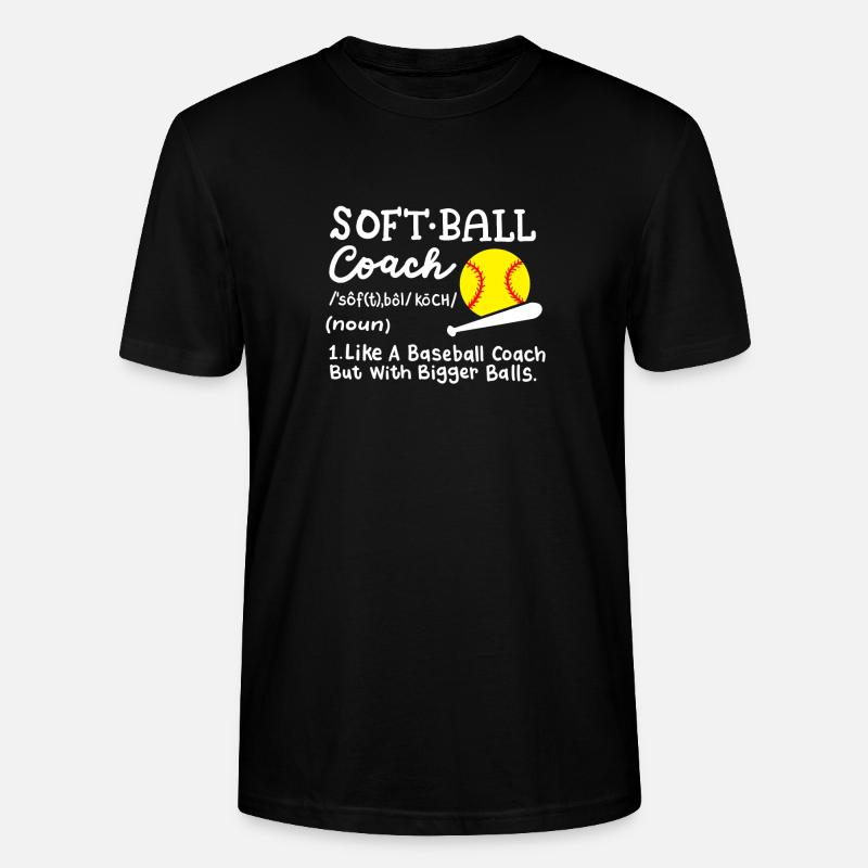 Softball Trainer - Stanley/Stella Unisex Bio-T-Shirt CRAFTER - Schwarz