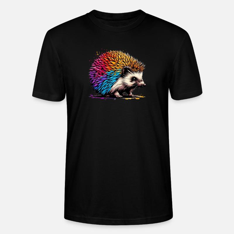 Hérisson - T-shirt bio CRAFTER Stanley Stella Unisexe - noir