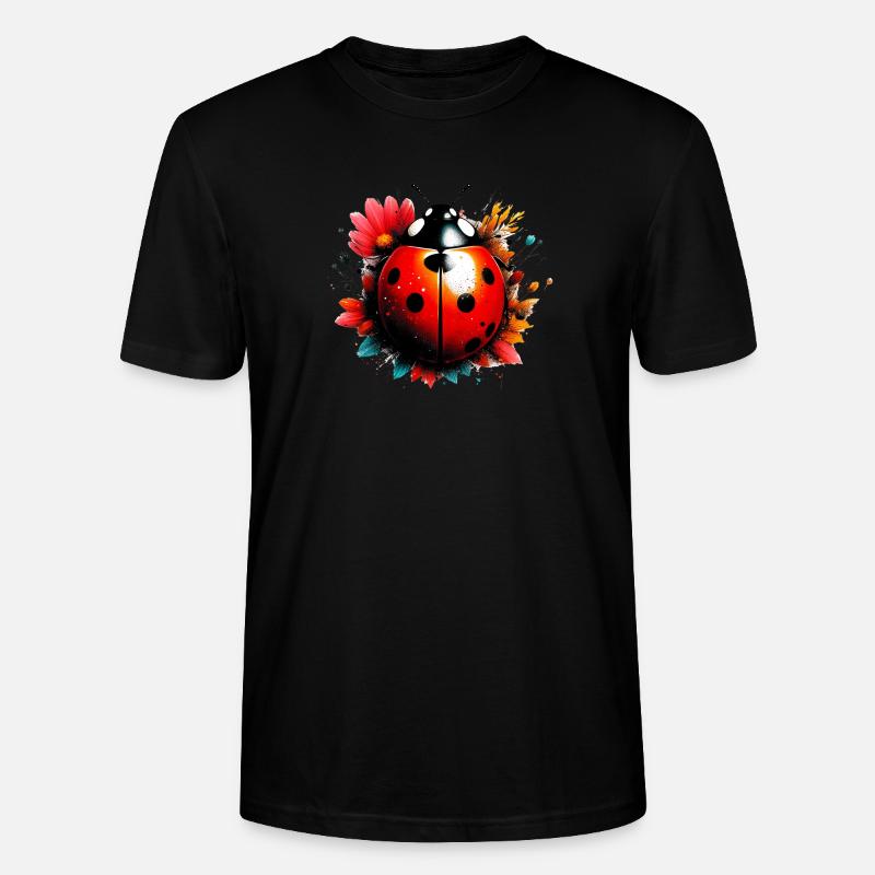 Marienkäfer - Stanley/Stella Unisex Bio-T-Shirt CRAFTER - Schwarz