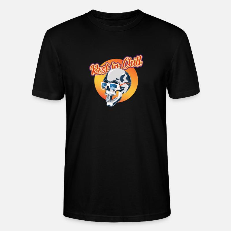 Rest in Chill Skull - Stanley/Stella Unisex Bio-T-Shirt CRAFTER - Schwarz