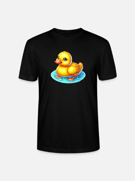 Duckling Duck Duck - Stanley/Stella CRAFTER Unisex Organic T-Shirt - black