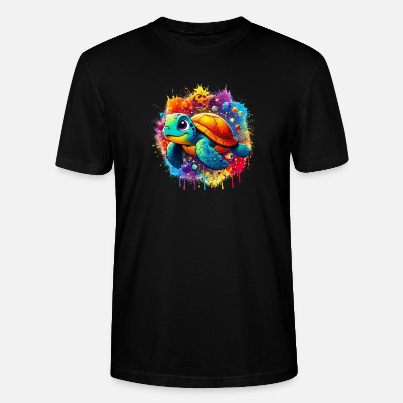Schildkröte - Stanley/Stella Unisex Bio-T-Shirt CRAFTER - Schwarz