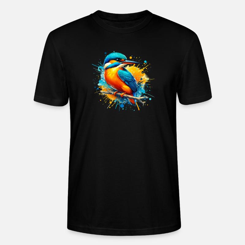 Eisvogel - Stanley/Stella Unisex Bio-T-Shirt CRAFTER - Schwarz