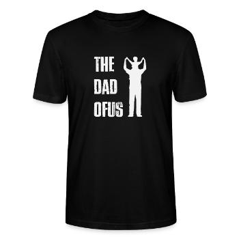 The dad of us - Stanley/Stella CRAFTER Unisex Organic T-Shirt - black - Front - Alina (178cm) & Michal (187cm)