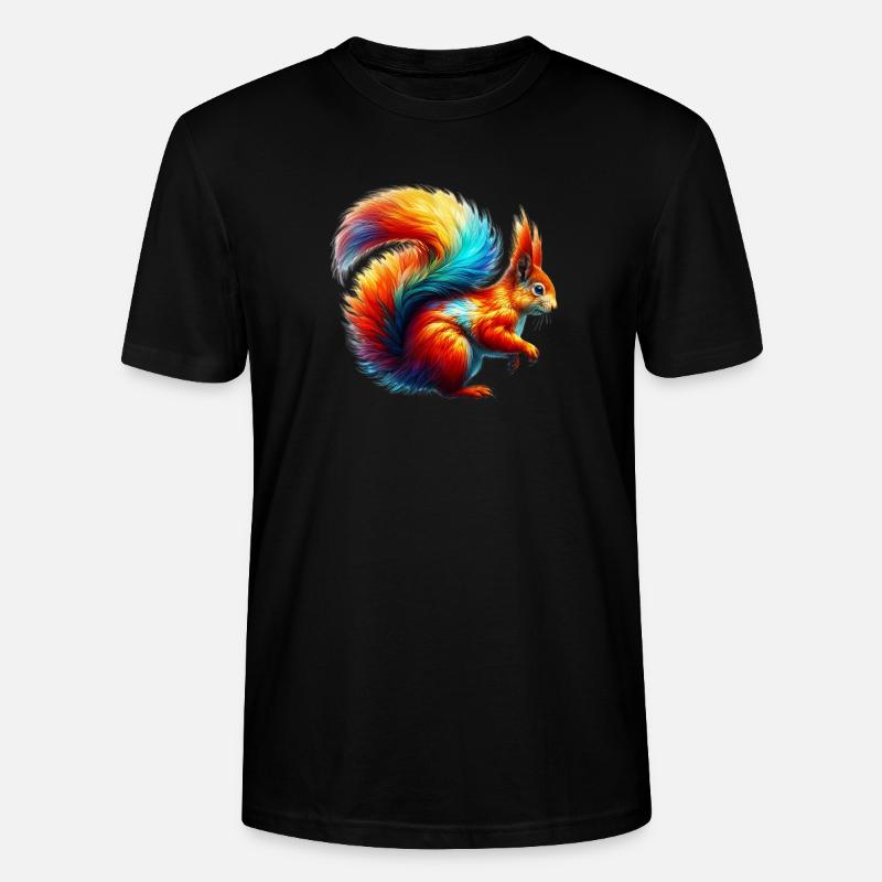 Eichhörnchen - Stanley/Stella Unisex Bio-T-Shirt CRAFTER - Schwarz