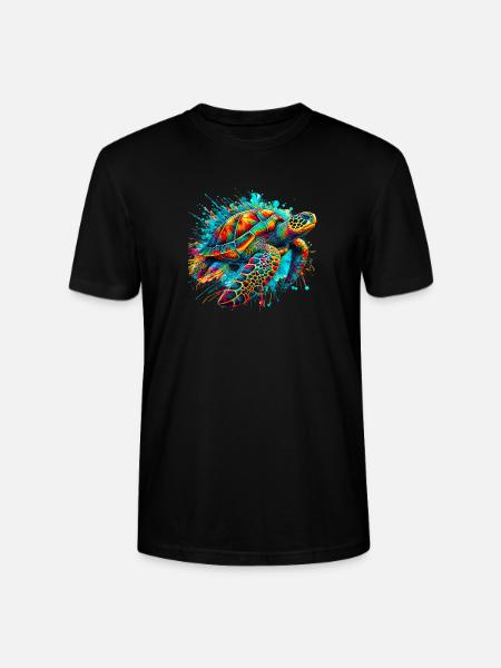 Turtle - Stanley/Stella CRAFTER Unisex Organic T-Shirt - black