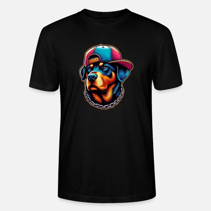 Hund - Stanley/Stella Unisex Bio-T-Shirt CRAFTER - Schwarz