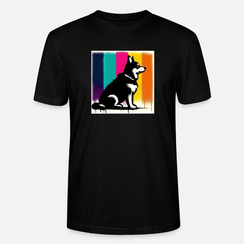 Hund - Stanley/Stella Unisex Bio-T-Shirt CRAFTER - Schwarz