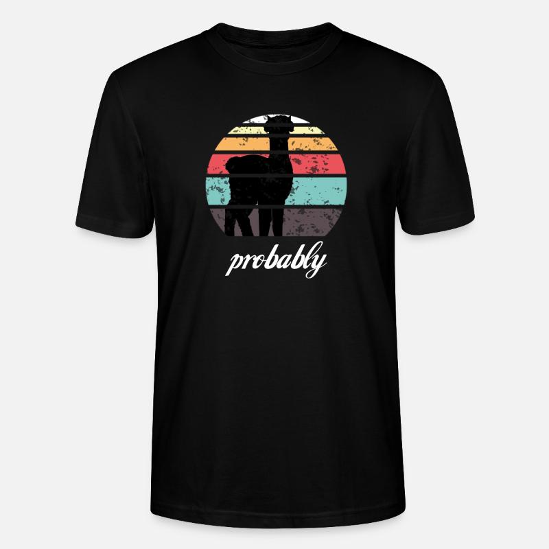 Alpaka - Stanley/Stella Unisex Bio-T-Shirt CRAFTER - Schwarz
