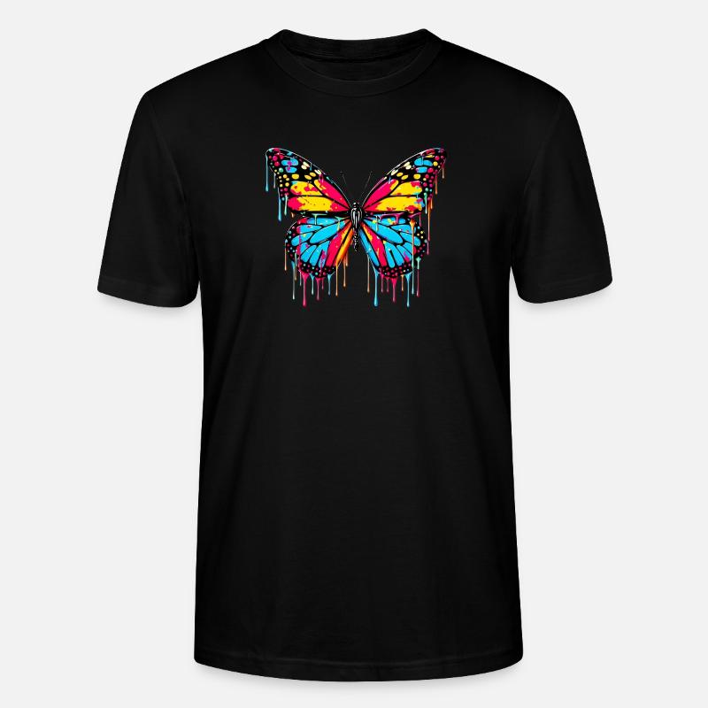 Papillon - T-shirt bio CRAFTER Stanley Stella Unisexe - noir