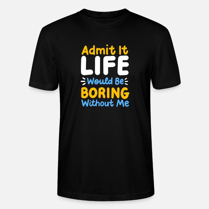 lustiger Spruch Sarkasmus - Stanley/Stella Unisex Bio-T-Shirt CRAFTER - Schwarz