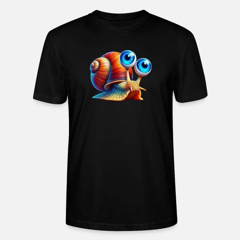 Schnecke - Stanley/Stella Unisex Bio-T-Shirt CRAFTER - Schwarz