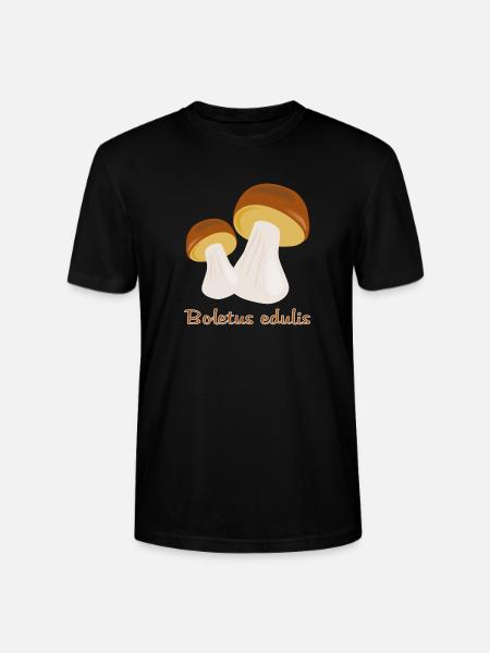 Autumn Mushrooms - Stanley/Stella CRAFTER Unisex Organic T-Shirt - black