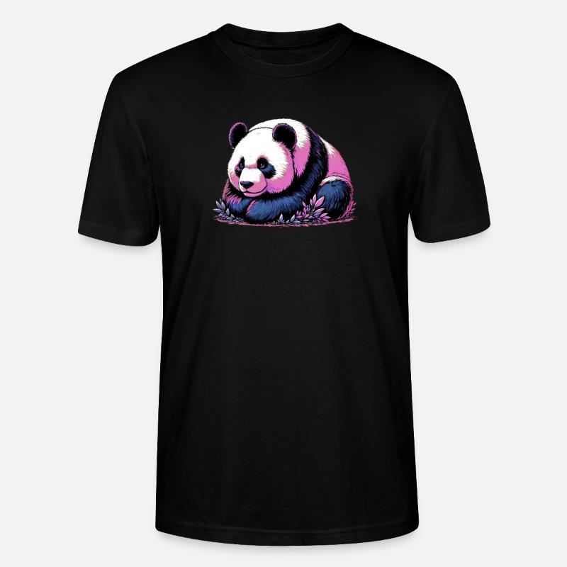 Panda - Stanley/Stella Unisex Bio-T-Shirt CRAFTER - Schwarz