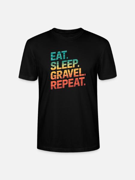 Retro Sunset Travel Quote Design - Stanley/Stella CRAFTER Unisex Organic T-Shirt - black