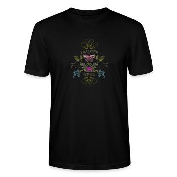 Kräuterhexe Hexe - Stanley/Stella Unisex Bio-T-Shirt CRAFTER - Schwarz - Vorne - Alina (178cm) & Michal (187cm)