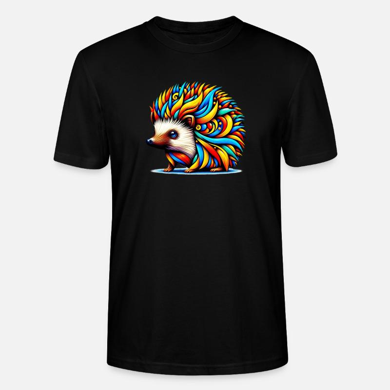 Igel - Stanley/Stella Unisex Bio-T-Shirt CRAFTER - Schwarz
