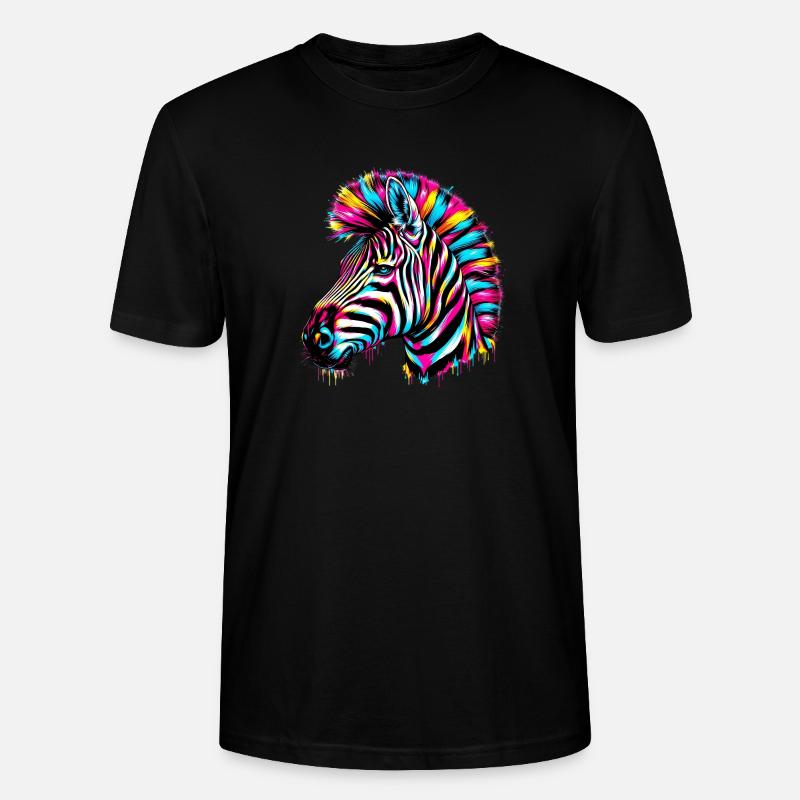 Zebra - Stanley/Stella Unisex Bio-T-Shirt CRAFTER - Schwarz