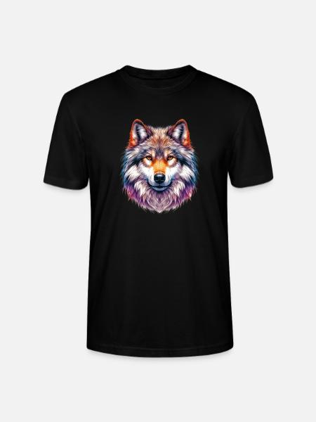 Loup - T-shirt bio CRAFTER Stanley Stella Unisexe - noir