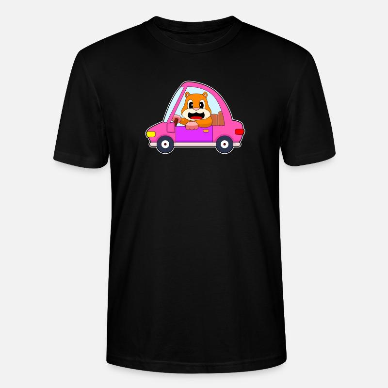 Hamster Auto - Stanley/Stella Unisex Bio-T-Shirt CRAFTER - Schwarz