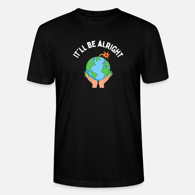 Es wird schon gut - Stanley/Stella Unisex Bio-T-Shirt CRAFTER - Schwarz