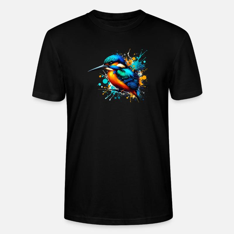 Eisvogel - Stanley/Stella Unisex Bio-T-Shirt CRAFTER - Schwarz