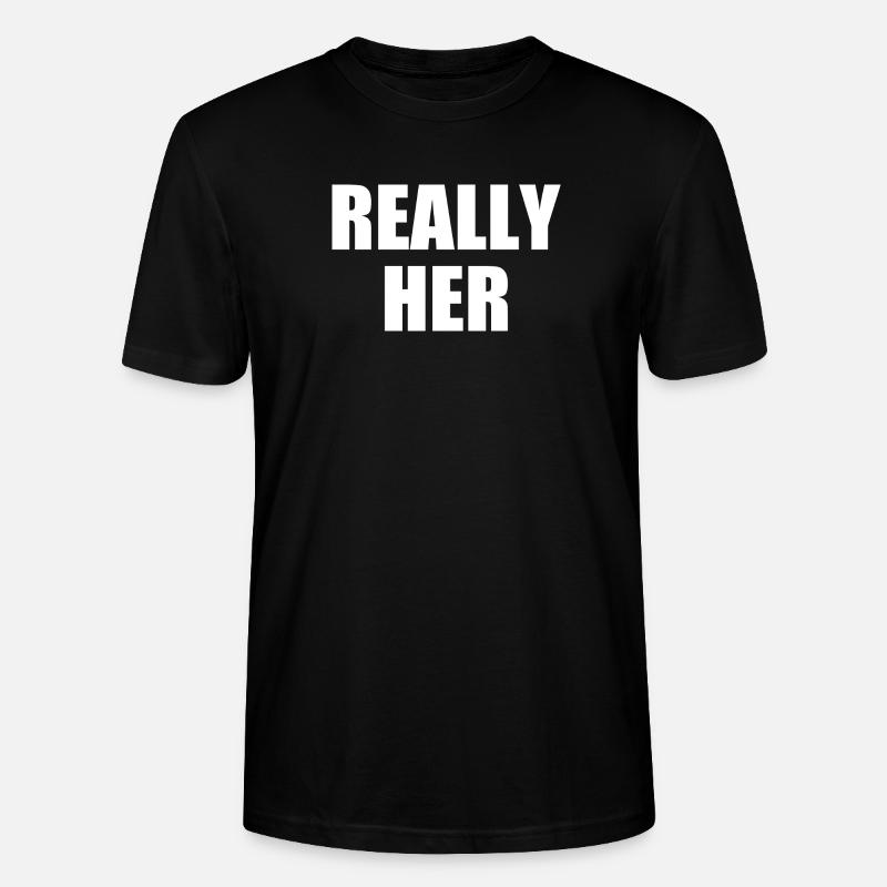 really her - Stanley/Stella Unisex Bio-T-Shirt CRAFTER - Schwarz