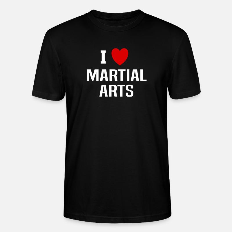 Ich liebe Kampfsport - Stanley/Stella Unisex Bio-T-Shirt CRAFTER - Schwarz