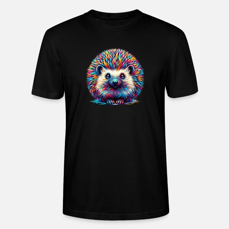 Igel - Stanley/Stella Unisex Bio-T-Shirt CRAFTER - Schwarz