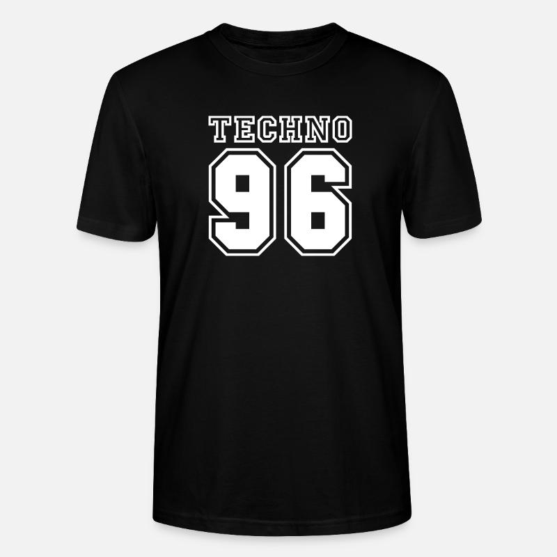 TECHNO 96 - T-shirt bio CRAFTER Stanley Stella Unisexe - noir