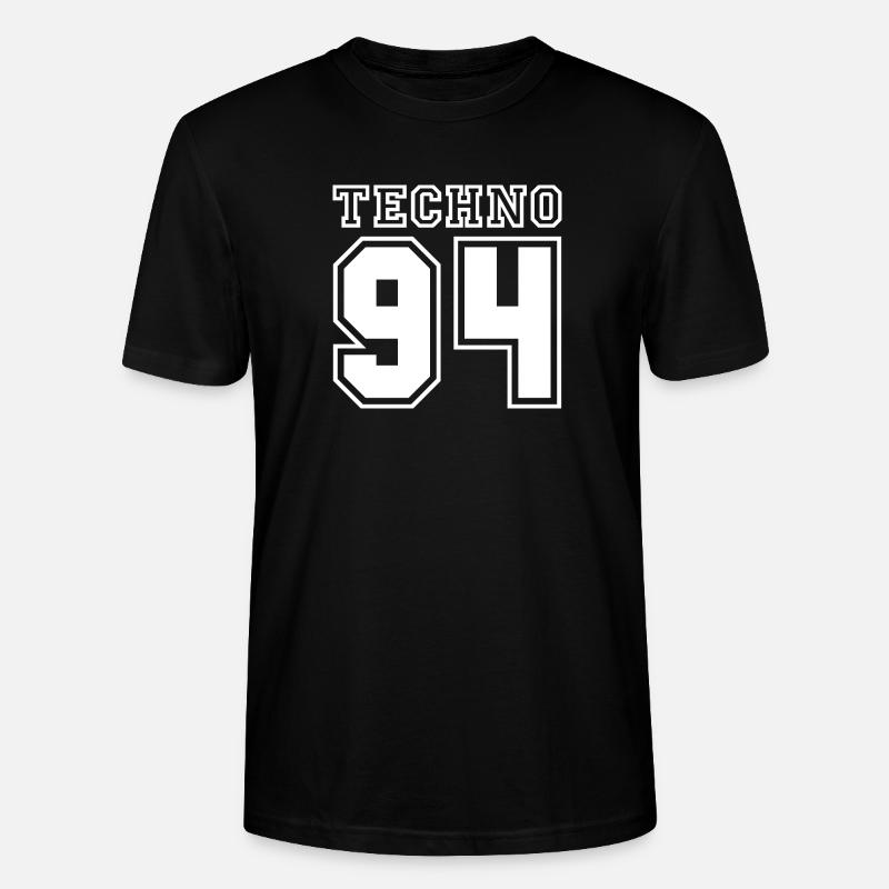 TECHNO 94 - T-shirt bio CRAFTER Stanley Stella Unisexe - noir