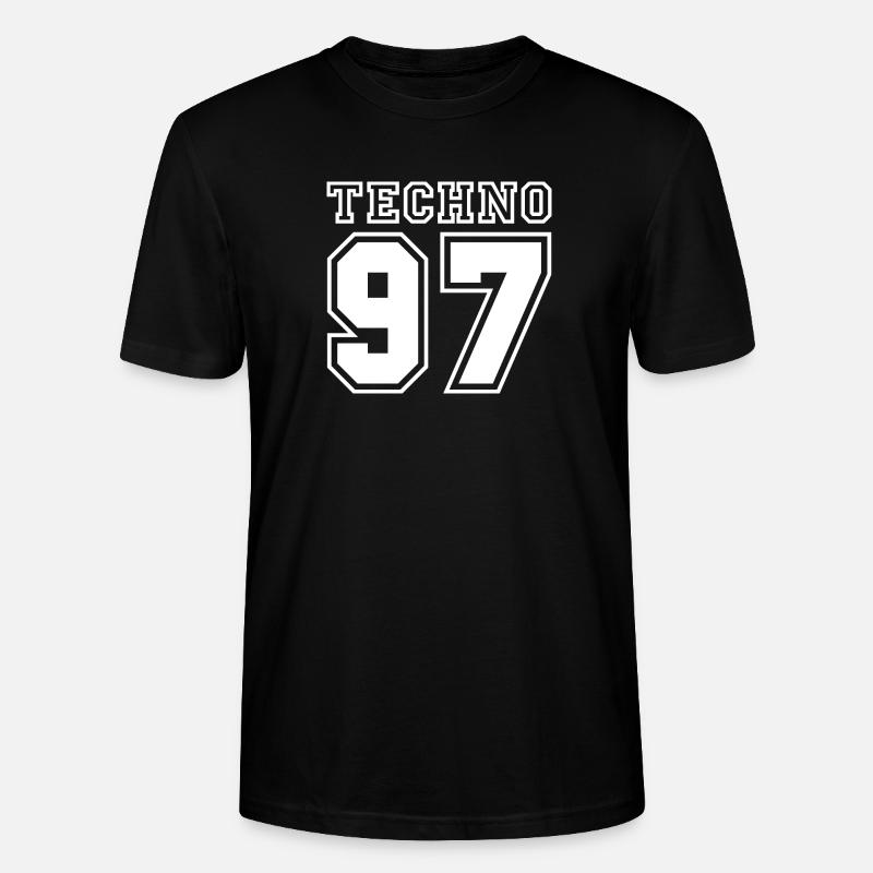 TECHNO 97 - Stanley/Stella Unisex Bio-T-Shirt CRAFTER - Schwarz