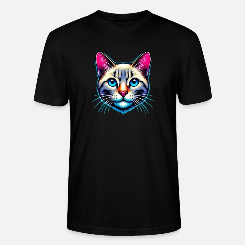 Katze - Stanley/Stella Unisex Bio-T-Shirt CRAFTER - Schwarz