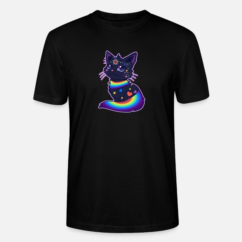 Pride Cat - Stanley/Stella Unisex Bio-T-Shirt CRAFTER - Schwarz
